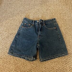 Classic Blue Denim Shorts Zara